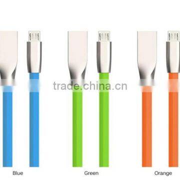 3D Zinc Alloy Head Candy Color 2.4A Fast Charging Usb Data Cable for Ios&Android