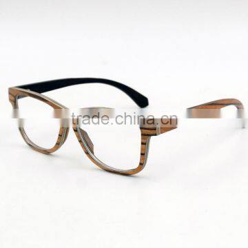 Unique Handcrafted Popular Zebra Maple Wood Prescription Eyewear Factory Direct Sale