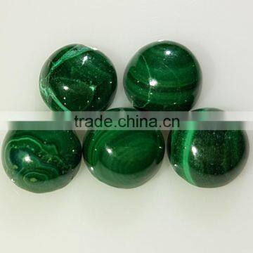 Natural Malachite Cabochon Round 10mm for Setting Nontreated