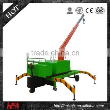 10years factory customized battery powered hydraulic quick lifting 1-3t mini crane