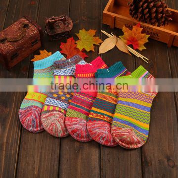 1 Pairs Unisex Designer Fashion Colorful Socks Casual Striped Style Multi Color