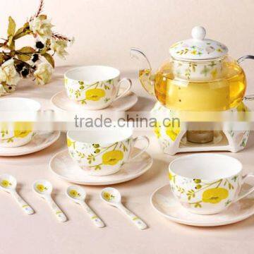 Hot Sale Good Quality Creative Customized Bone China Ceramics Tea Set photo-3