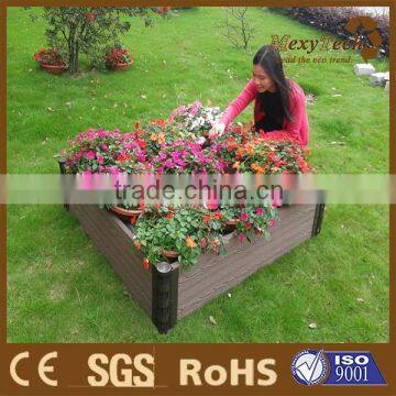 Guangdong composite wood square fence planter design