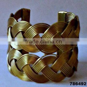 Indian Brass Metal Fashion Bangle Bracelet Wire Work photo-4