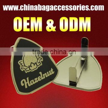 Customized Metal Plates Decorative Accessories For Women Handbags Brand Tag Metal Logo Label