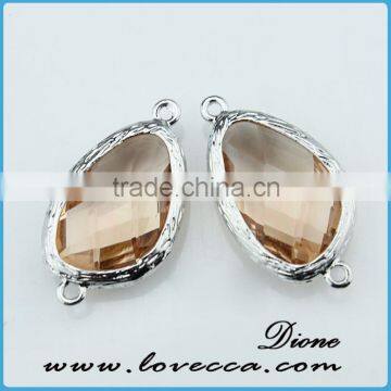 Guangzhou High Quality Supplier Brass Jewelry Manufacturer Custom Champagne Glass Gemstone