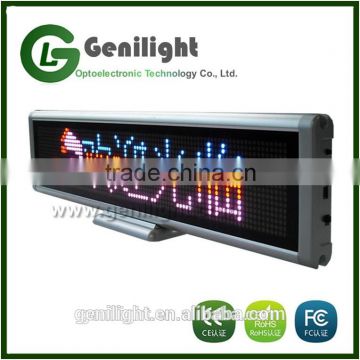 HD Indoor Desk Full Color Programmable Scrolling Display LED Message Sign Board