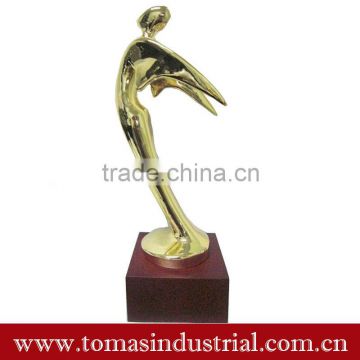 Fashion souvenir different colors available custom metal angel trophy