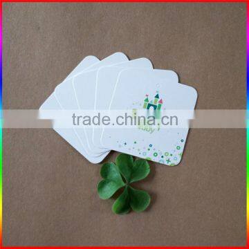 high quality multicolored paper hangtag and label