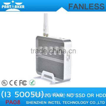 Intel Core i3 5005U Broadwell Mini NUC PC Fanless PC Intel HM97 HD5500 4K Mini Fanless Desktop pc