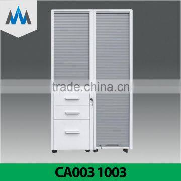 Top Factory High Quality Tambour Door Open Shelf Filing Cabinet/ Metal Roller Shutter Door Cabinet Side Opening Tambour