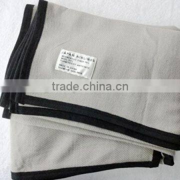 Solid color twill fabric airline blankets