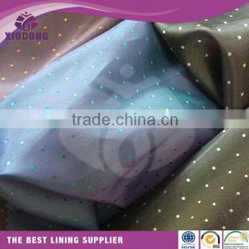 Bright Round Spot Jacquard Lining Polyester viscose Fabrics