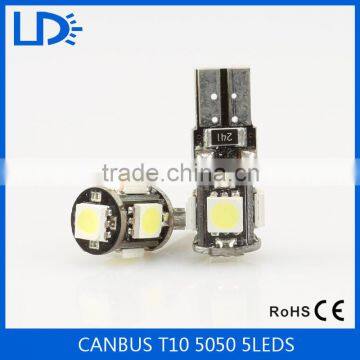 Car Auto Parts led bulbs dome light 12v 5050 5smd w5w Canbus T10 led width light