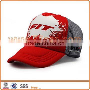 Trendy 5 Panel Screen Print Trucker Cap Trucker Hat