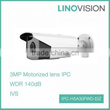 High Cost-effective 3 Megapixel Smart IP Outdoor Bullet Motorized Lens IPC