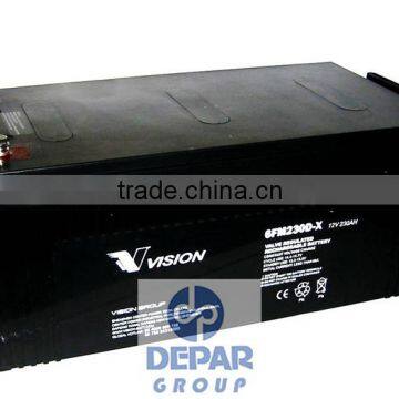 Vision 12V 250Ah Solar Gel Battery- Deep Cycle solimax 6FM230D-X