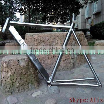 titanium water drop shape road bike frame titanium 53cm road bike frame