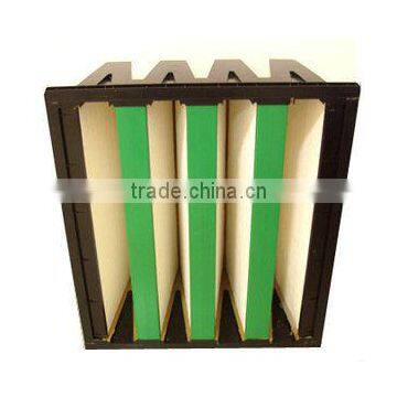 ZHUOWEI Brand Gas Turbine High Air Volume Compact Filter with Plastic Frame