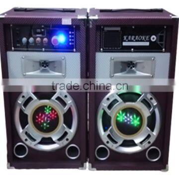 10inch Subwoofer Amplifier With USB Port LED Club Light Speaker For Karaoke photo-2