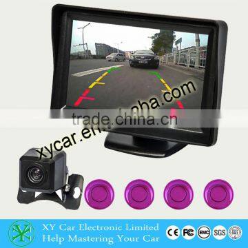 car parking sensor system distance control sensor with LED display with 4 sensor/probes reverse aid system good price XY-8458
