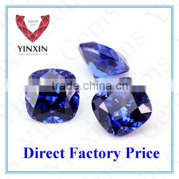 Factory Direct Sale small losse cushion cut blue sapphire price