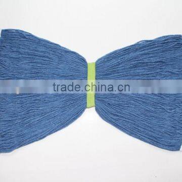 Floor blue microfiber cotton mop head