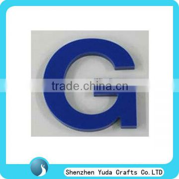 Laser cut acrylic blue letter G