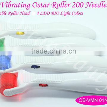 (2014 Best Sale) micro derma roller led vibrating skin roller for sale