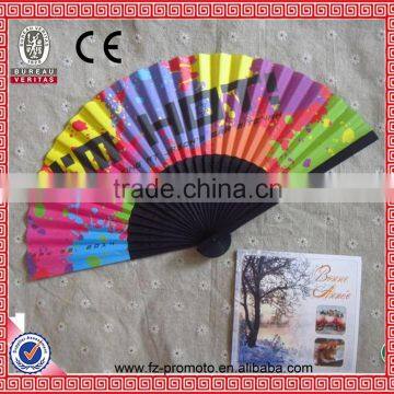 Promotional Chinese Bamboo Paper Folding Fan for Popular Souvenir