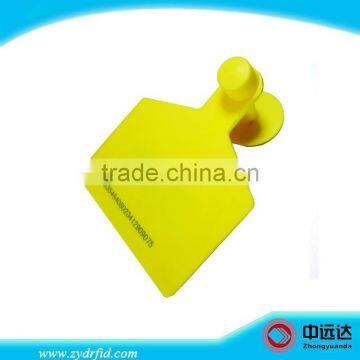 RFID animal ear tag, plastic ear tags for cattle with rfid reader