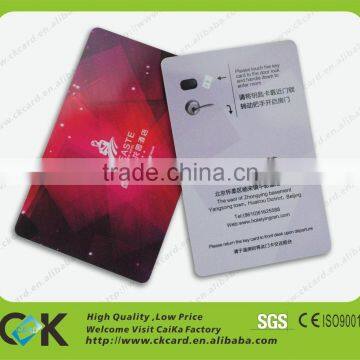 PVC plastic smart IC card&hotel room card with 125KZH