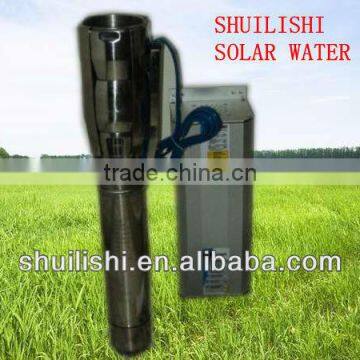 high flow solar submersible water pumps,72m3/h with 3inch 4inch outlet