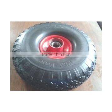 Metal rim PU foam tire 11X4.00-4