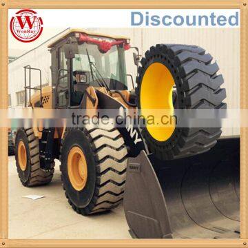 good price low profile solid wheel loader tires snow 23.5-25 23.5r25 for mini loader