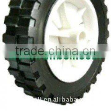 6"Semi- Pneumatic wheel with plastic rim