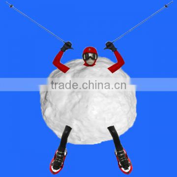 Wholesale Decorative Skiing Man Resin Hanging Ornament