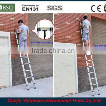 2m 7 steps EN131 extension telescopic aluminium ladder