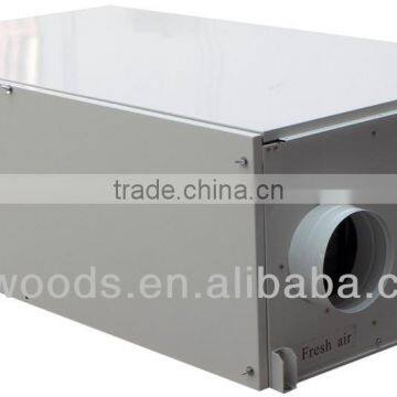 G4+F7+H10 air filter, EC fan residential use heat recovery ventilation system with heat pump