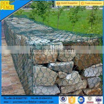 Canada zinc pvc coated green reinforced gabion