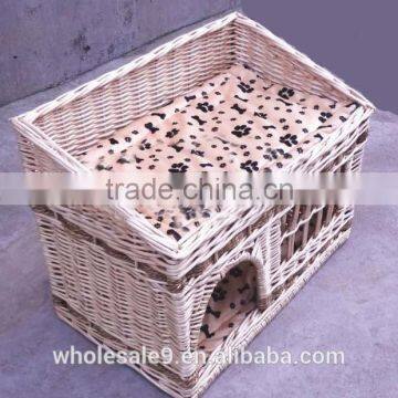 2015 Hot Sale natural wicker dog kennel, pet house, cat house, rabbit house