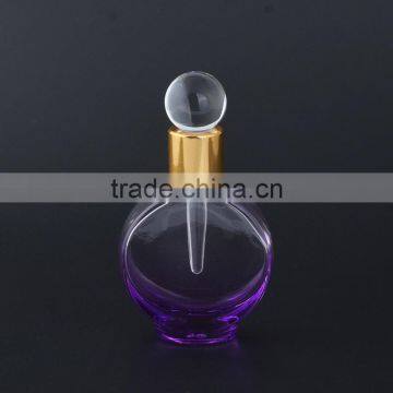 Wholesale Colored Essential Oil Bottles 15ml Empty Round Shaped Glass Dropper Bottle With Glass Stick Stopper for Perfume photo-3