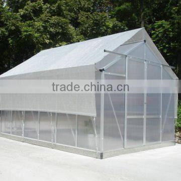 Vegetable growing aluminium frame 6mm PC sheet garden greenhouse