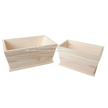 various wood attractive solid wooden trug new product
