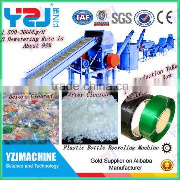 Wind Cooling Hot Cutting Plc Control System Polyethylene Bottle Recycling Machine photo-5