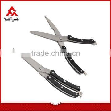 Hot style POM handle pure steel kitchen chicken bone scissors