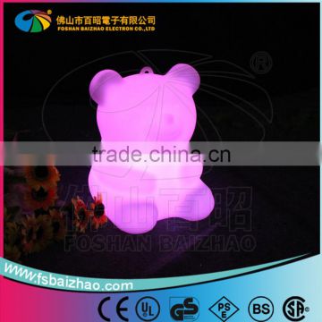 led bear night light table lamps with animals color changing decor for baby bedside night lamp