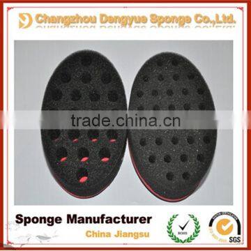 Super Hot Curl Sponge Brush/Double Sided Hair Twist Sponges With Holes