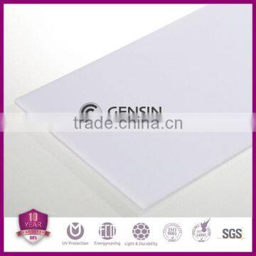 Gensin 1mm Solid Polycarbonate Sheet 1220mm*2440mm Milky White Anti-UV Coating