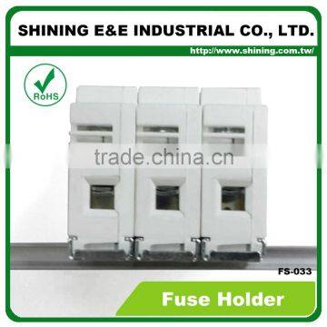 FS-033 600V DC AC 32A 3 Pole 10x38 Cylindrical Fuse Holder photo-4